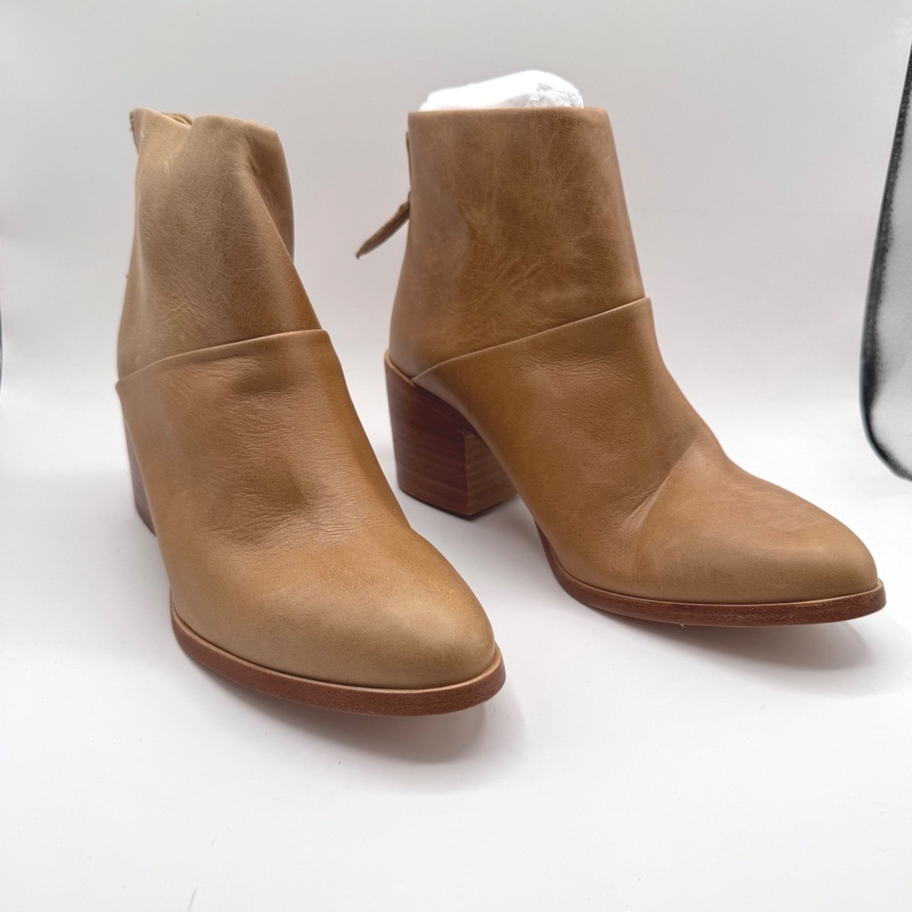 Nisolo Dari Women's 8.5 US Brown Leather Heeled Ankle‎ Boots Booties